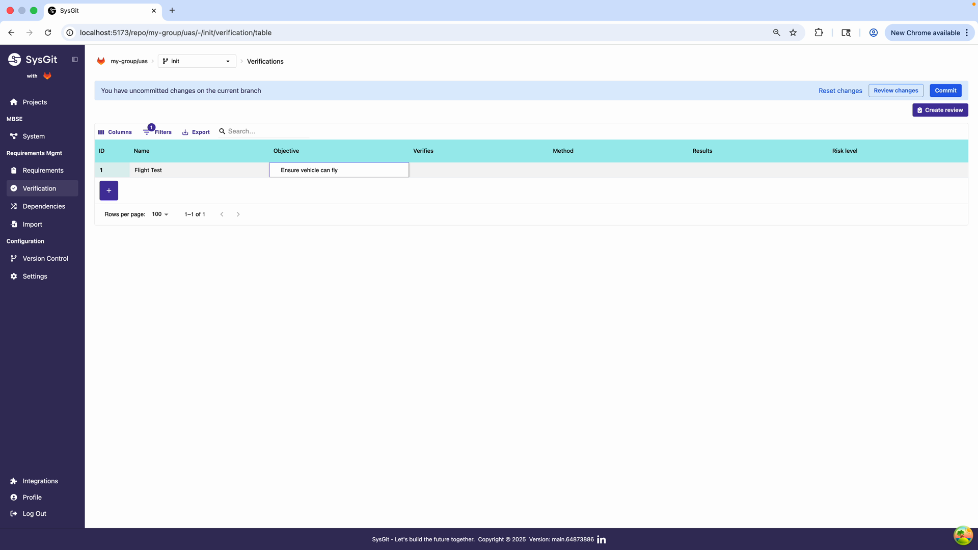 Adding objective statement